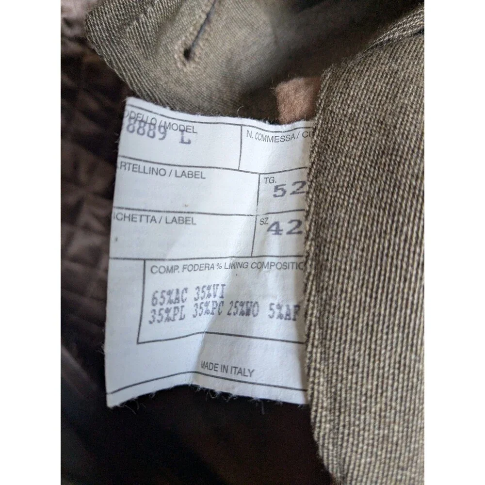 DUNHILL Virgin Wool Overcoat Coat ITALIAN 52 US42  XL Removable Quilted Lining
